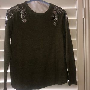 Long sleeve crew neck sweater